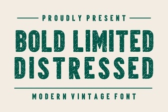 Bold Distressed Fonts for Impactful Design Projects