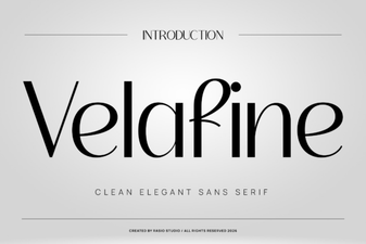 Velafine Font: a Designer's Tool for Elegant Type