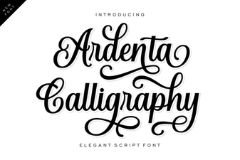 Ardenta Font for Modern Calligraphy Projects