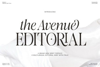 Designing with the Avenue Editorial Font